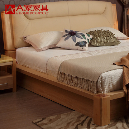 慕思床布艺双人1.8软包床